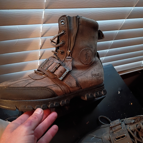 Polo by Ralph Lauren Men's Gray and Black Boots - Picture 2 of 6